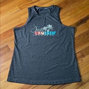 Gray 'Just Cruisin' Tank Top